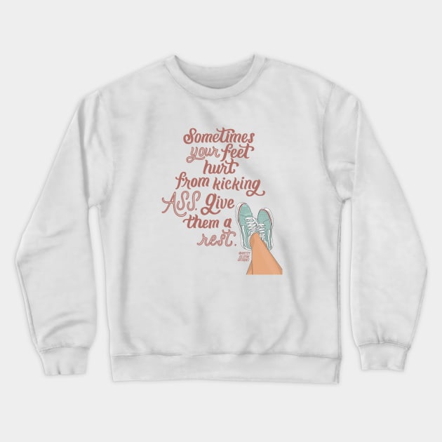 Kick ass Crewneck Sweatshirt by artsyalison